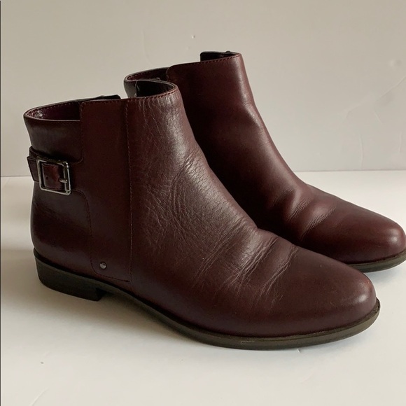 ALFANI ALF ACKE Women's Leather Burgundy Ankle Booties,Step’n Flex,Size 6.5 - Picture 3 of 12